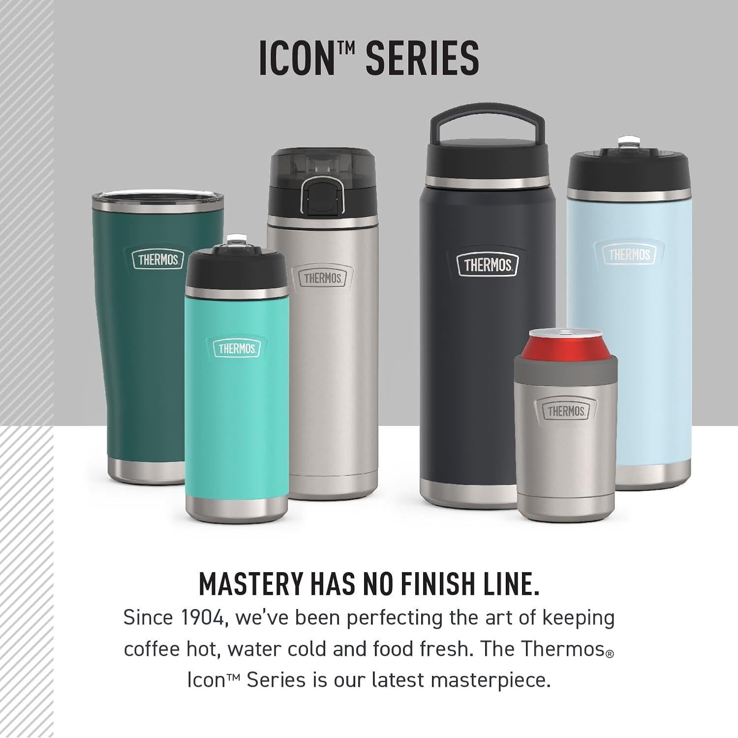 Botella de Agua THERMOS Serie Icon 0.71L Acero Mate