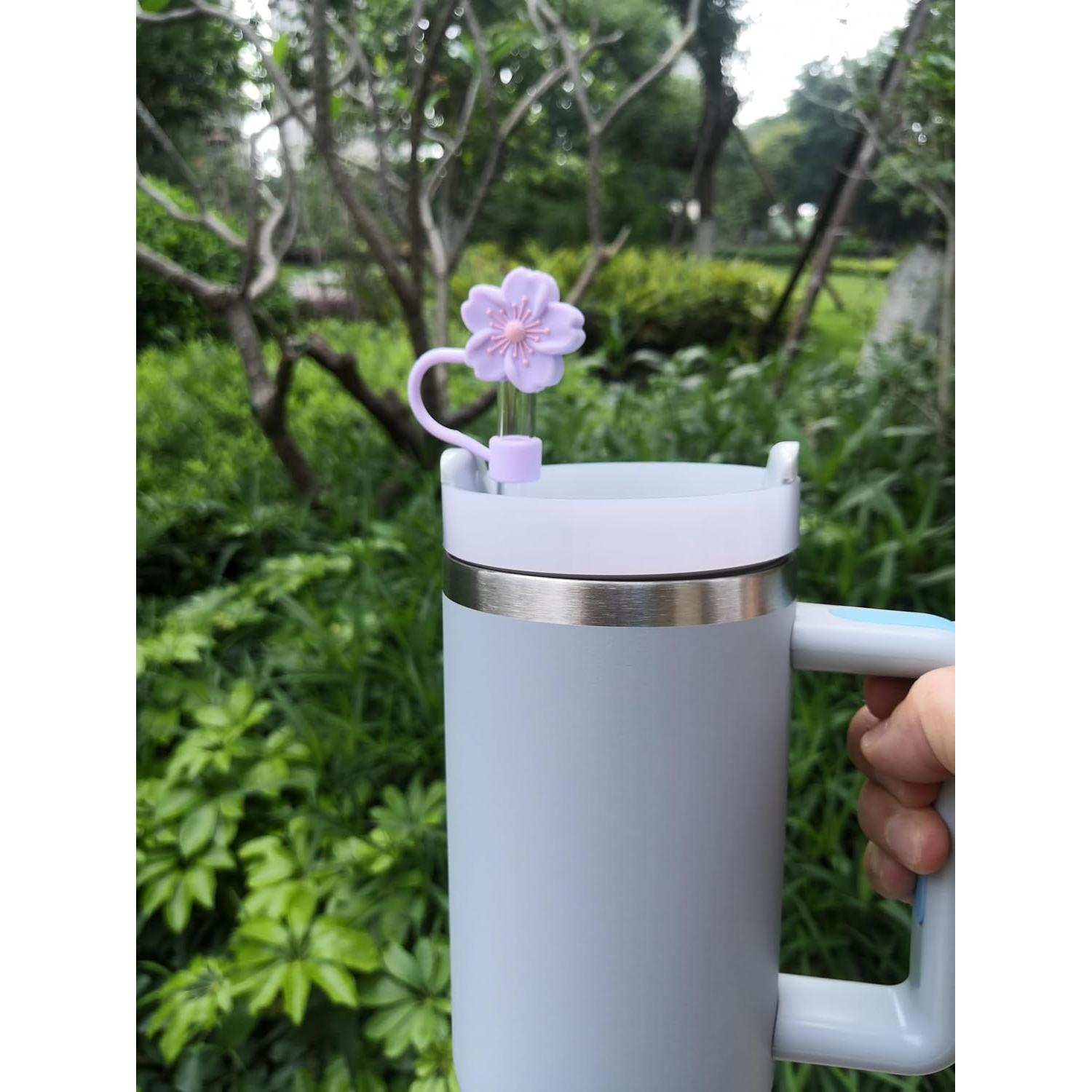 Tapa de Silicona para Pajitas c/ Cereza - Compatible con Stanley 30/40 oz