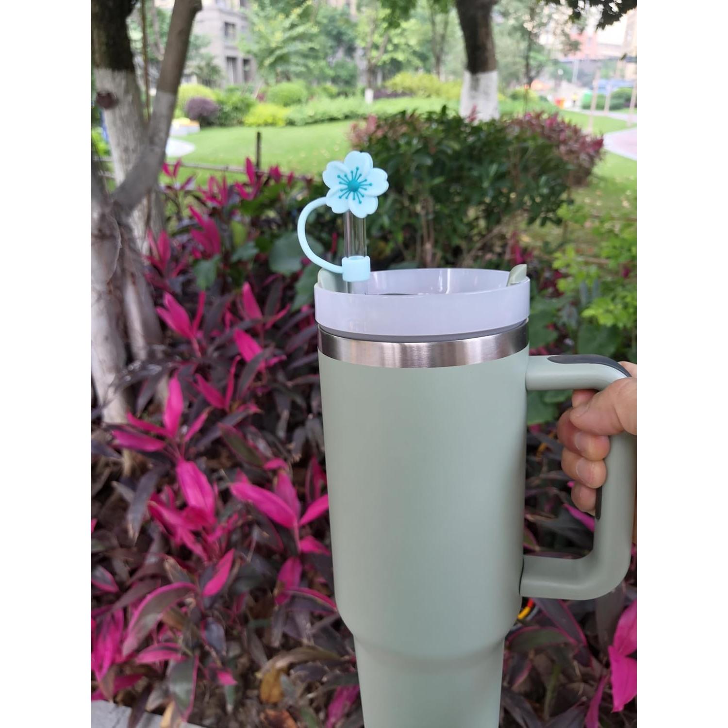 Tapa de Silicona para Pajitas c/ Cereza - Compatible con Stanley 30/40 oz