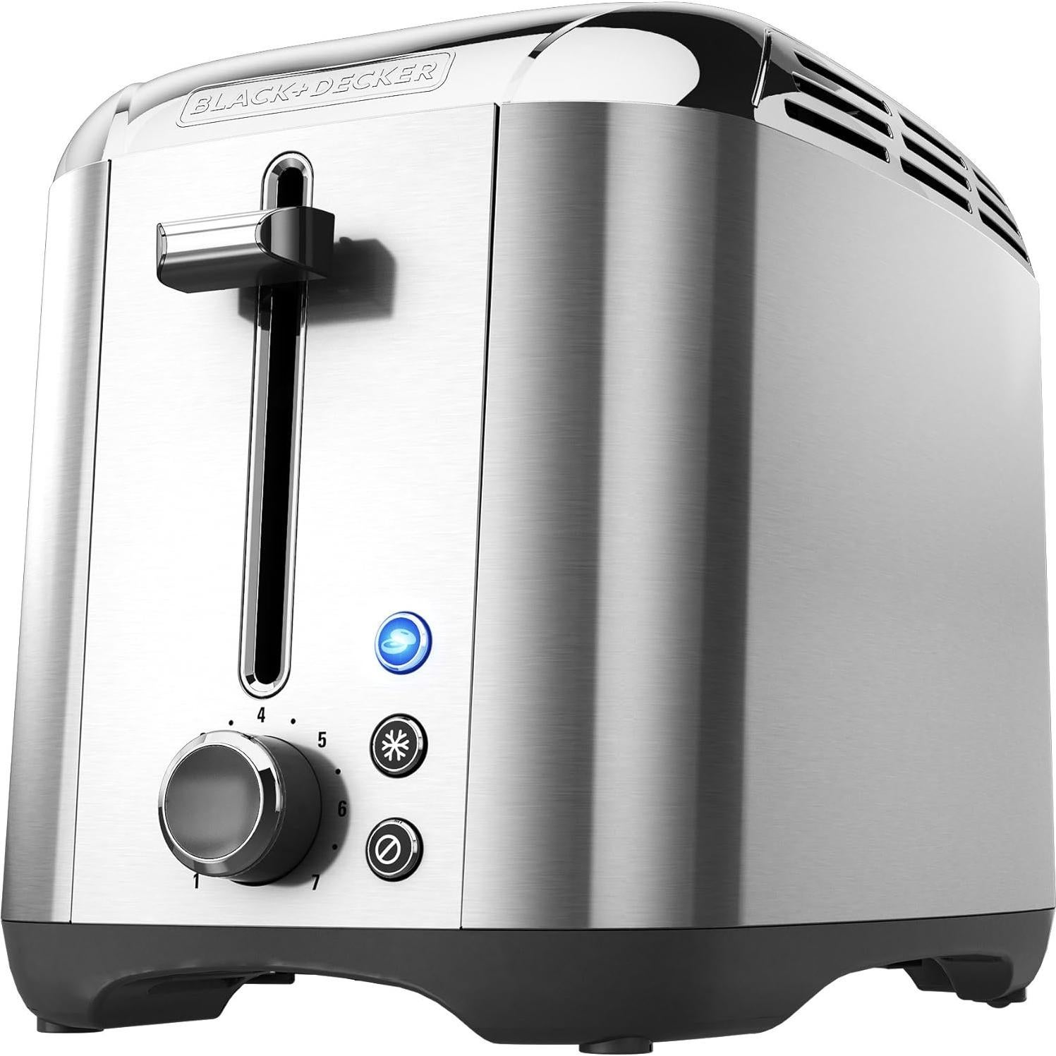 Tostadora BLACK+DECKER TR3500SD 2 Rebanadas Acero Inoxidable