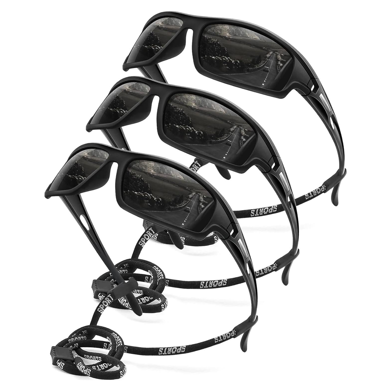 3 Pack Gafas de Sol Polarizadas AWGSEE UV400 para Hombre