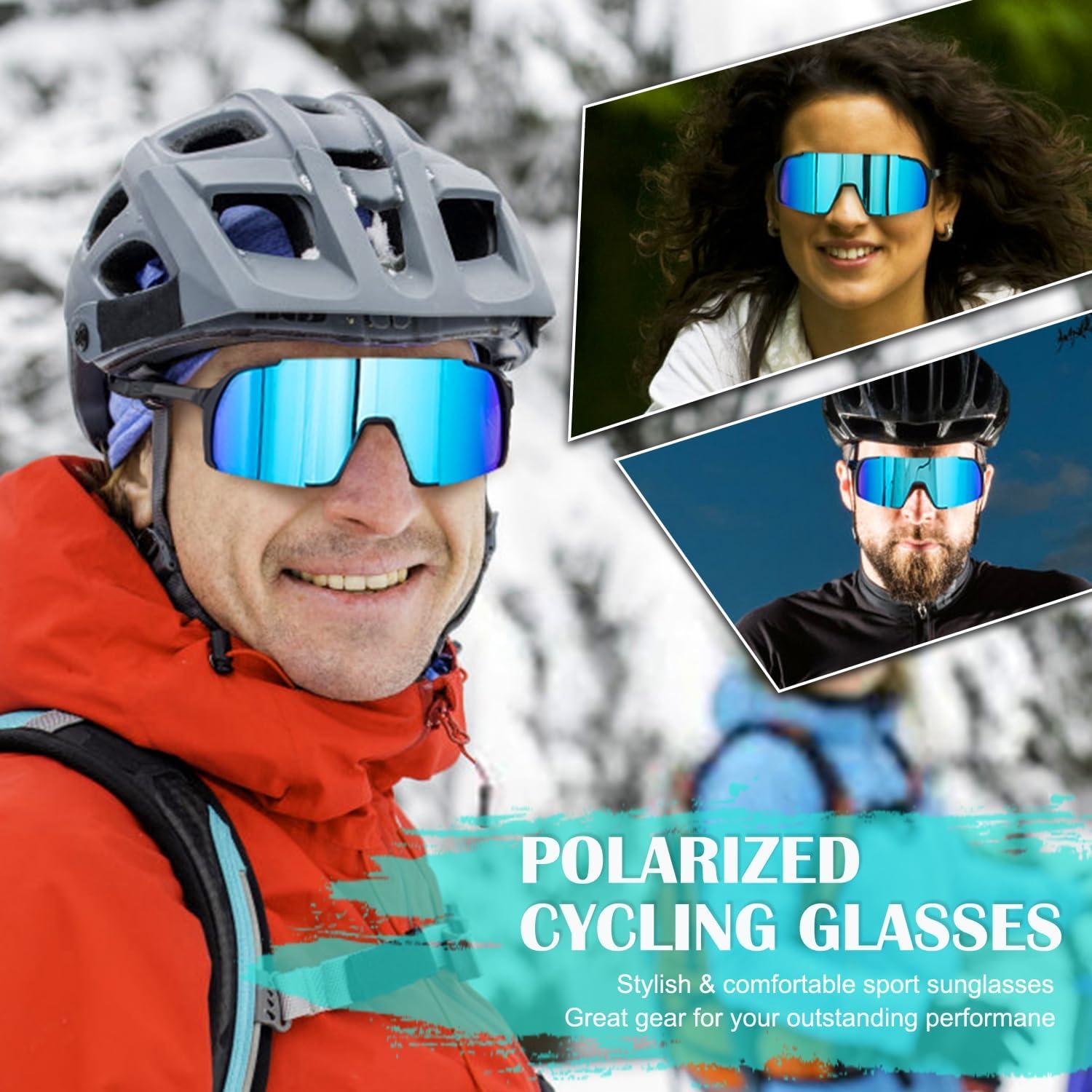 Polarized Sunglasses for Mens Womens Youth,UV Protection Sports Baseball Sun Glasses for Cycling Softball MTB Running