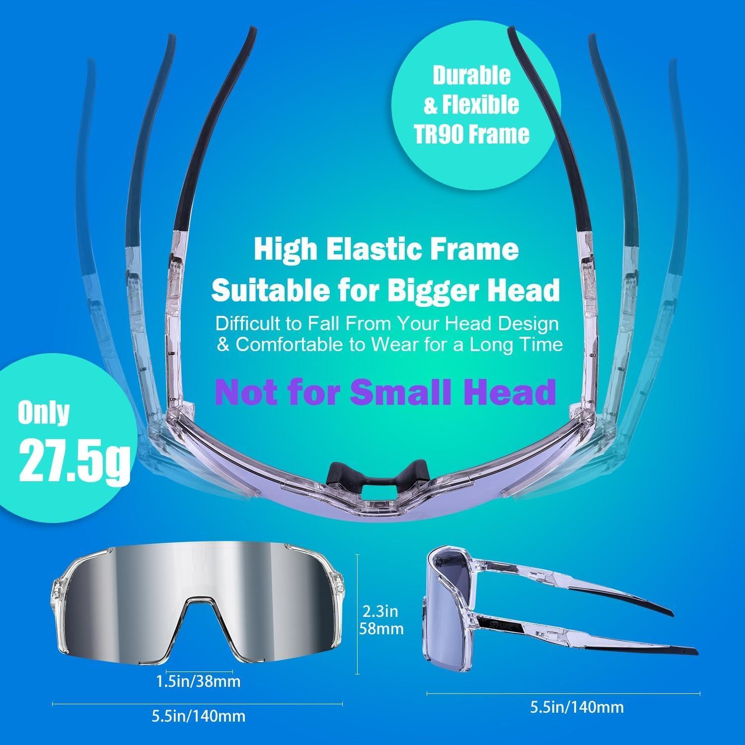 Gafas de sol polarizadas Semjar UV para deportes unisex