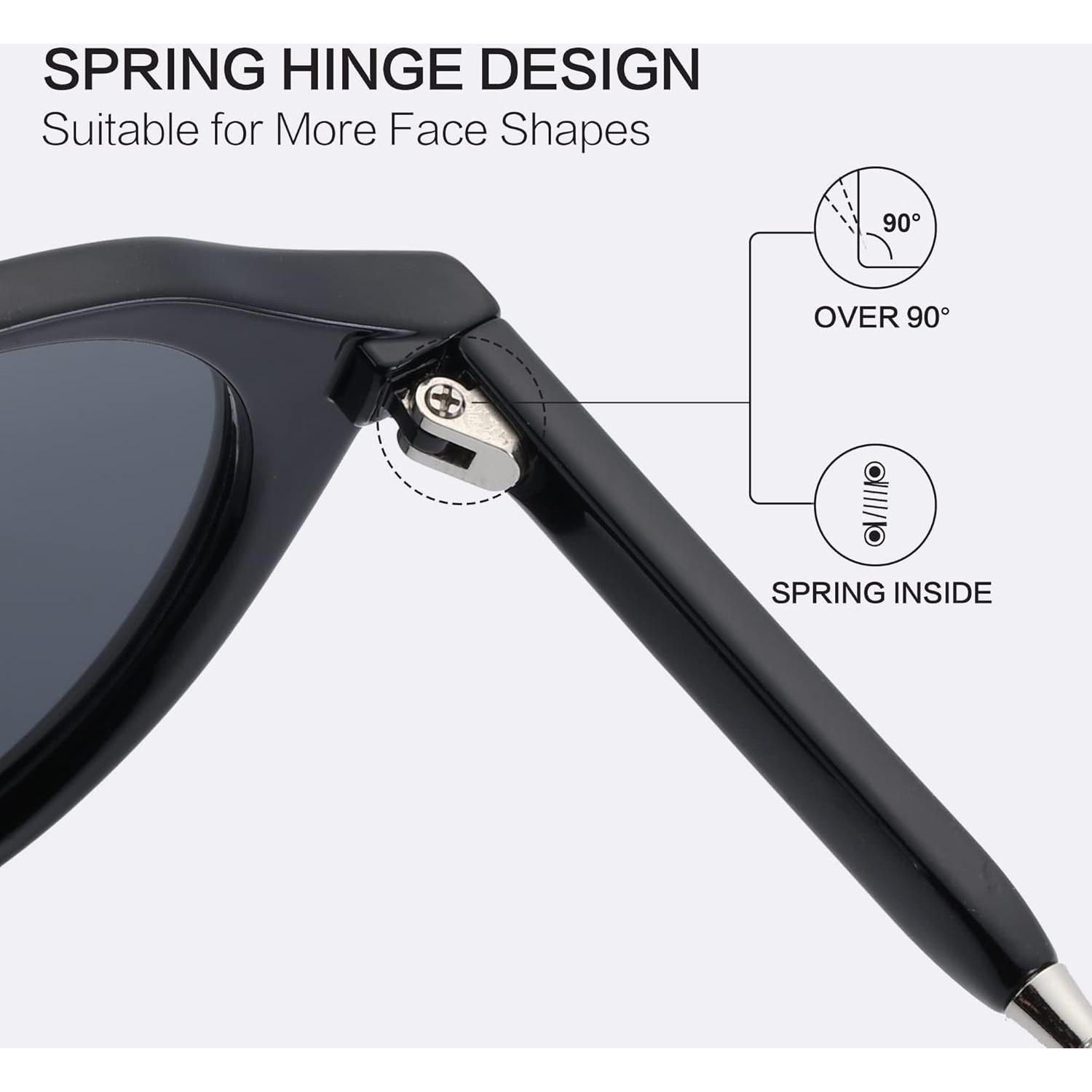 Gafas de sol polarizadas ZENOTTIC UV400 retro redondas unisex