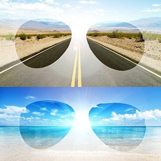 Gafas de sol WODISON vintage espejo metal marco dorado