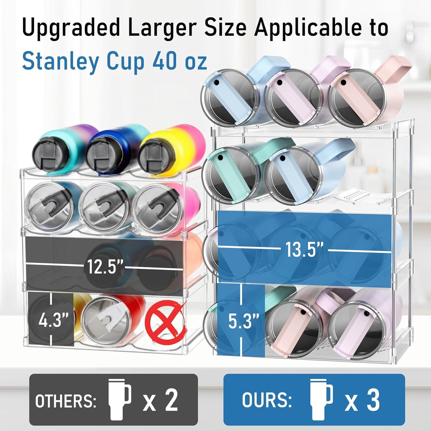 Organizador de Botellas HAILMAJOR para 12 Tazas Stanley 40 oz