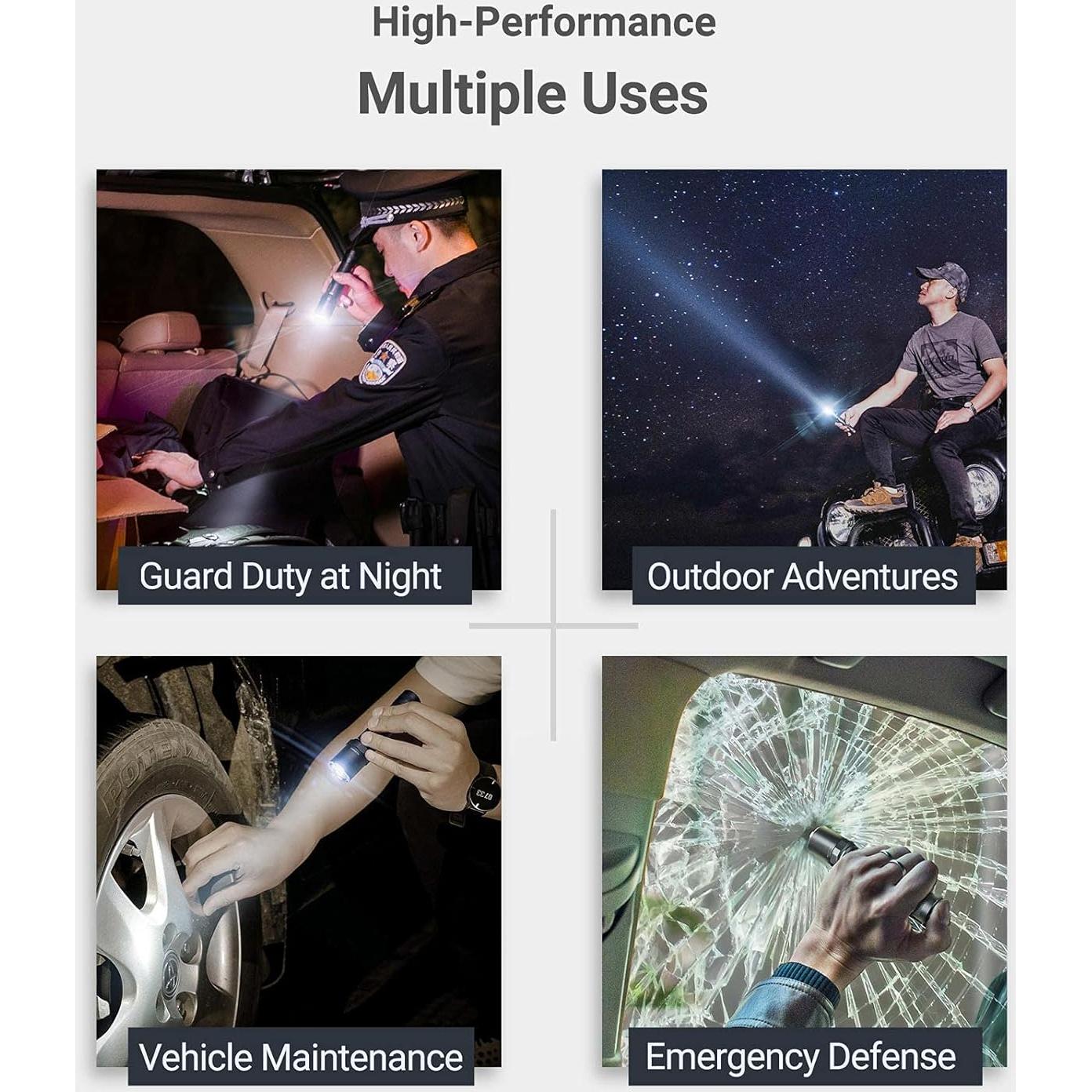 Linterna Recargable NEXTORCH P80 1600 Lúmenes LED Táctica