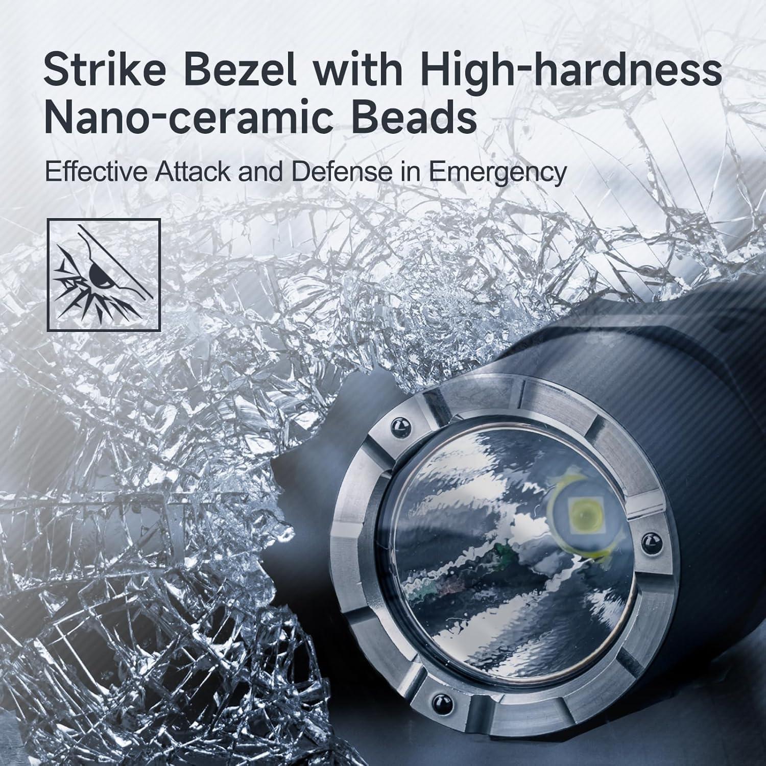 Linterna Recargable NEXTORCH P80 1600 Lúmenes LED Táctica