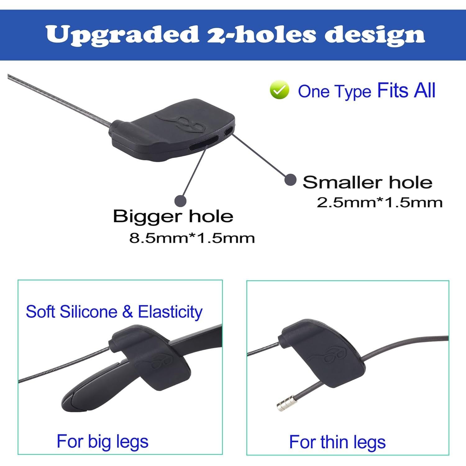 Correas para Gafas Omnful 3pcs Negro 45.72 cm Mejoradas