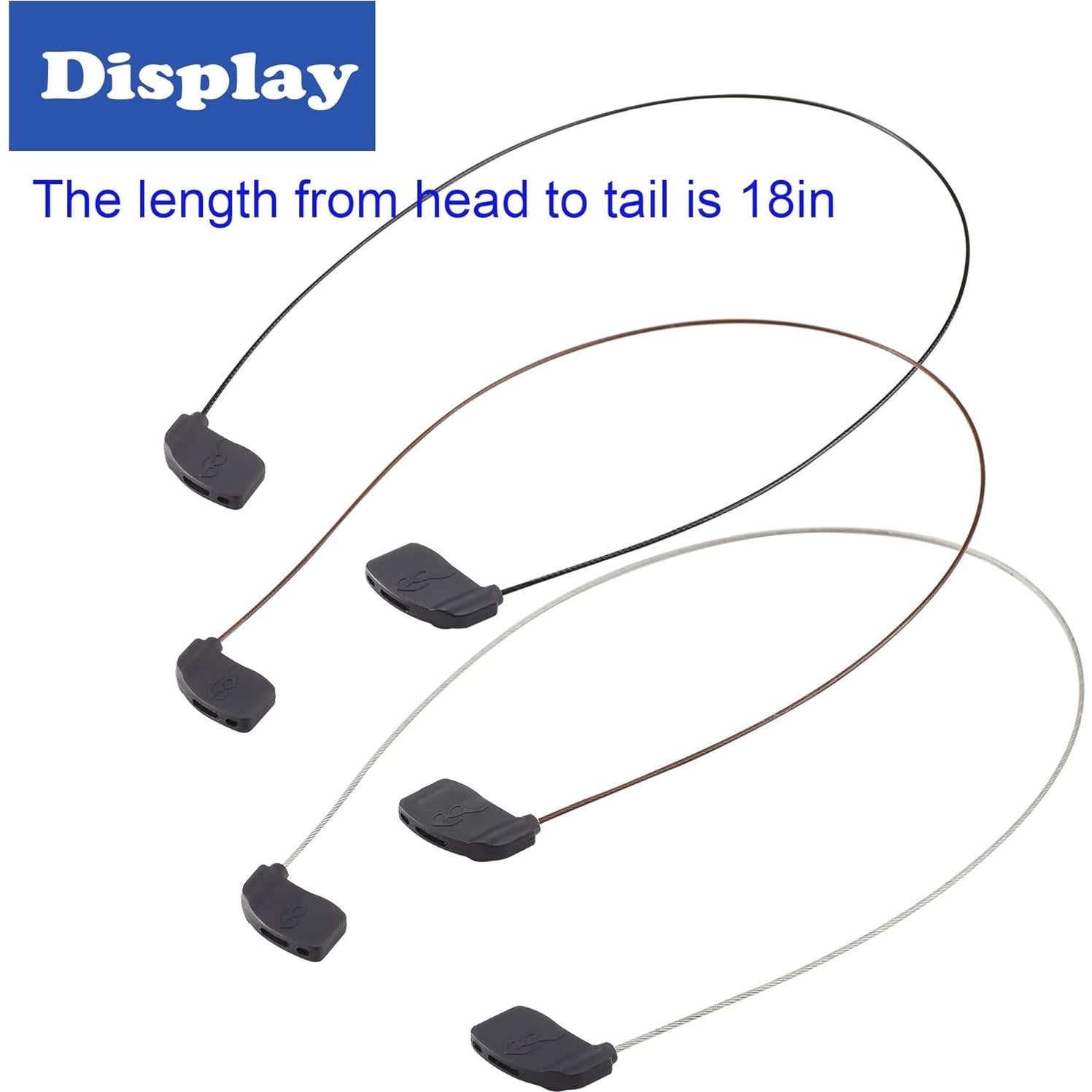 Correas para Gafas Omnful 3pcs Negro 45.72 cm Mejoradas