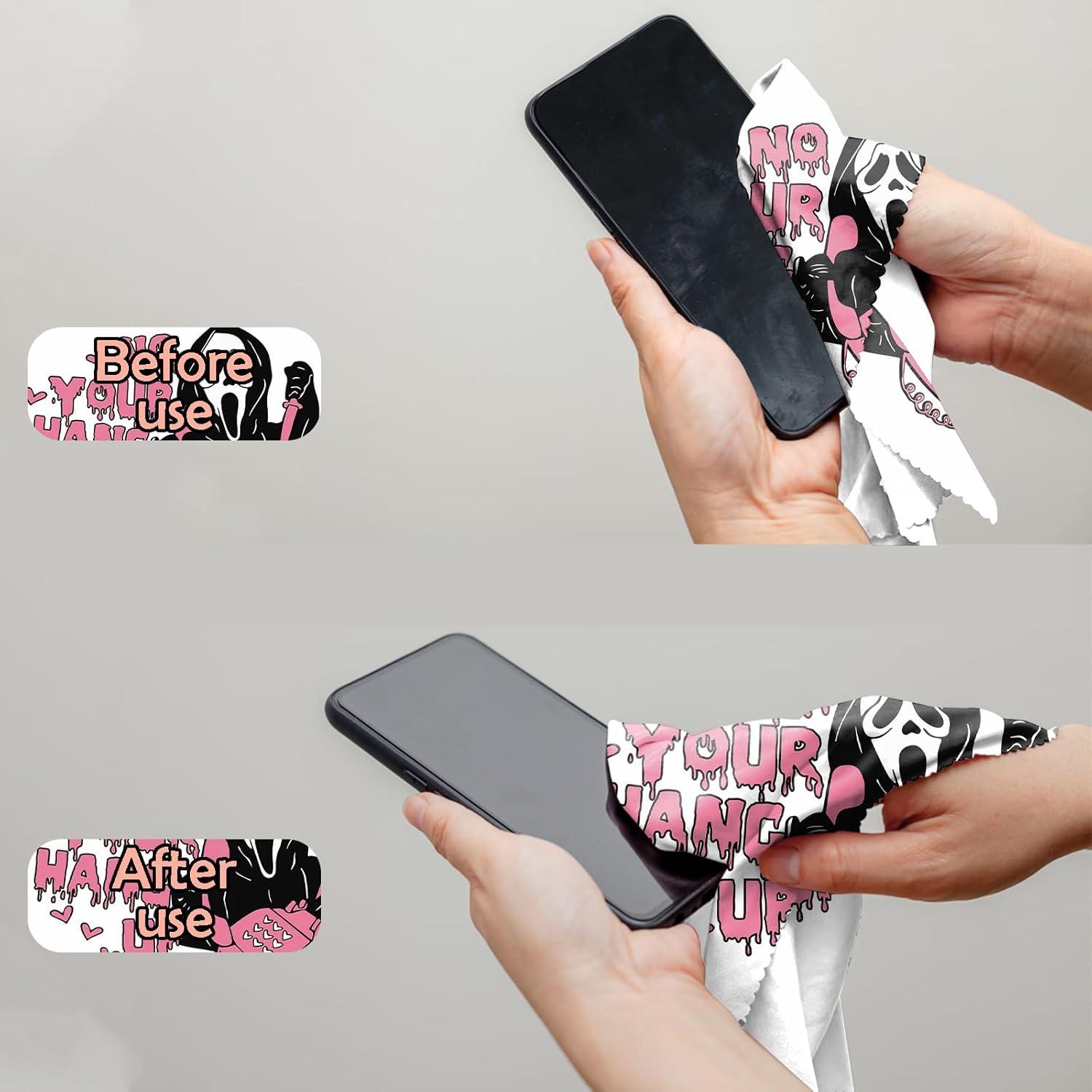 Paño de limpieza de gafas BHAHB 6 PCS microfibra 16x16 cm