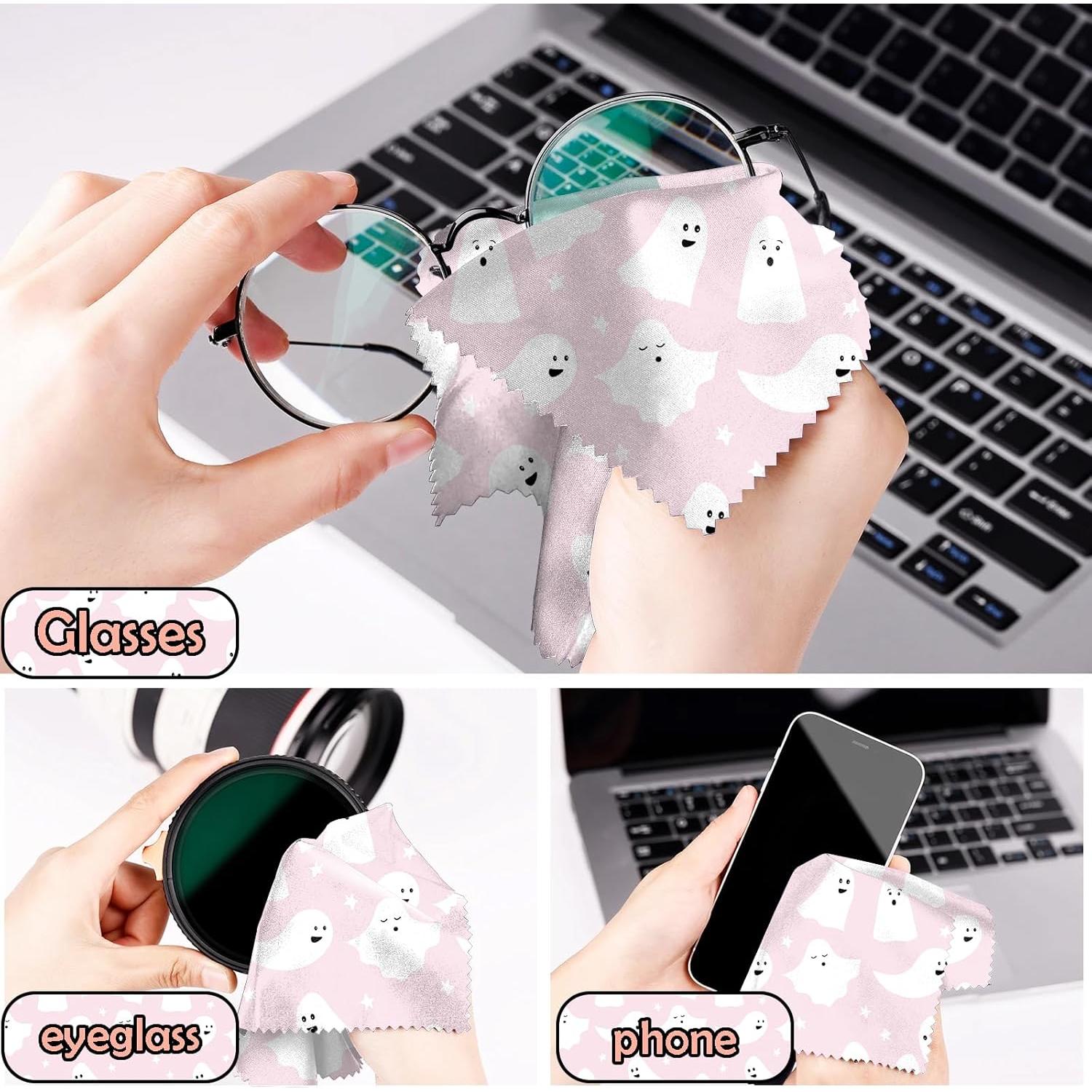 Paño de limpieza de gafas BHAHB 6 PCS microfibra 16x16 cm