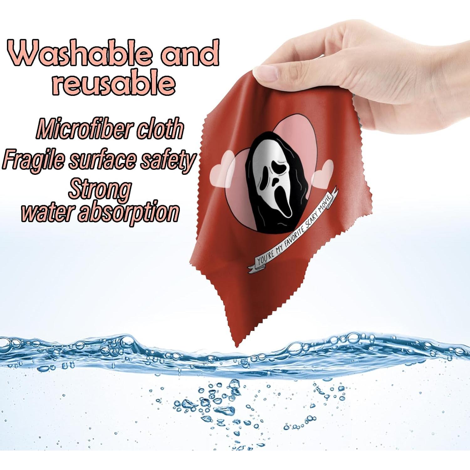 Paño de limpieza de gafas BHAHB 6 PCS microfibra 16x16 cm