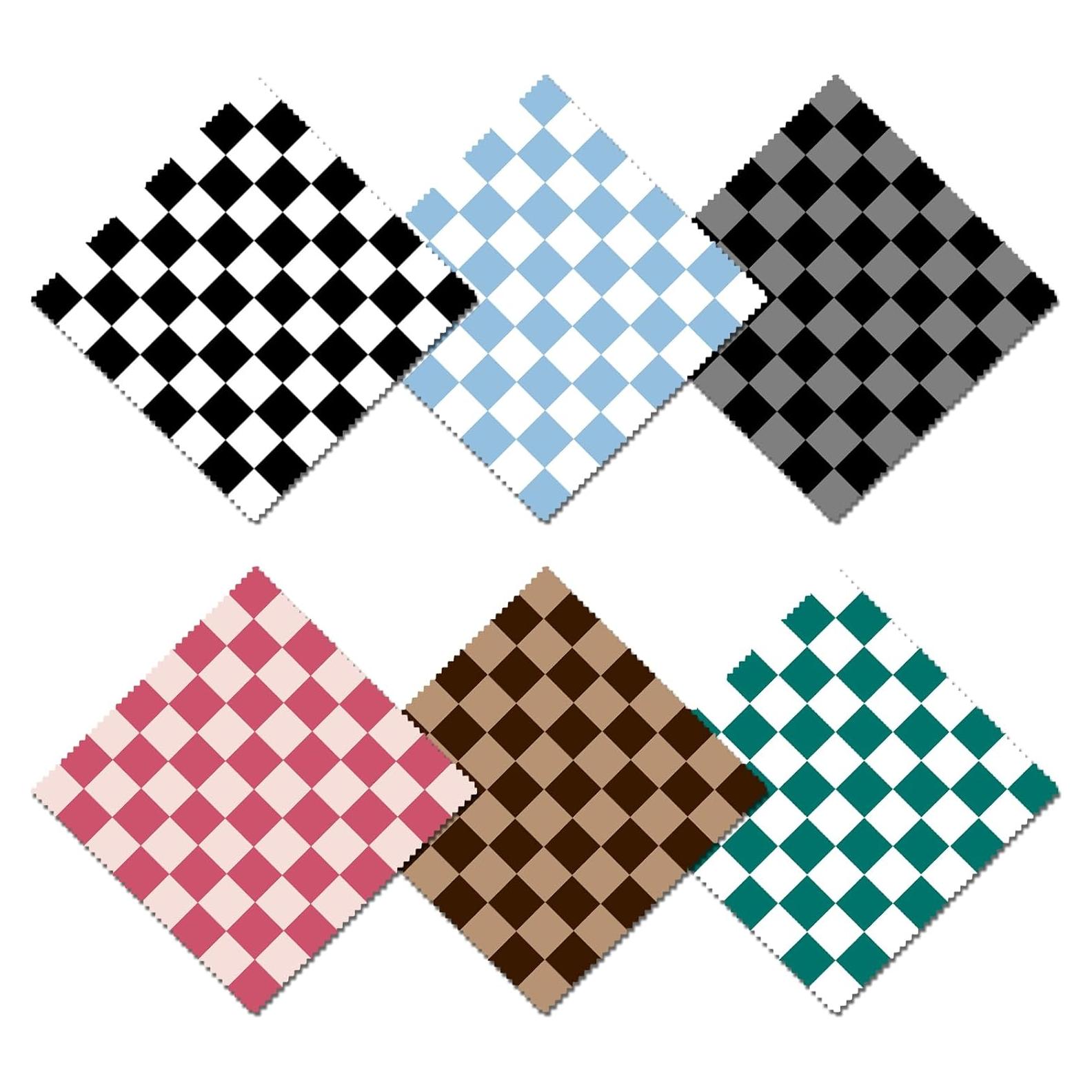 Paño de limpieza de gafas BHAHB 6 PCS microfibra 16x16 cm