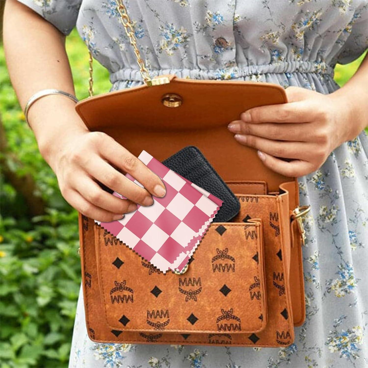 Paño de limpieza de gafas BHAHB 6 PCS microfibra 16x16 cm