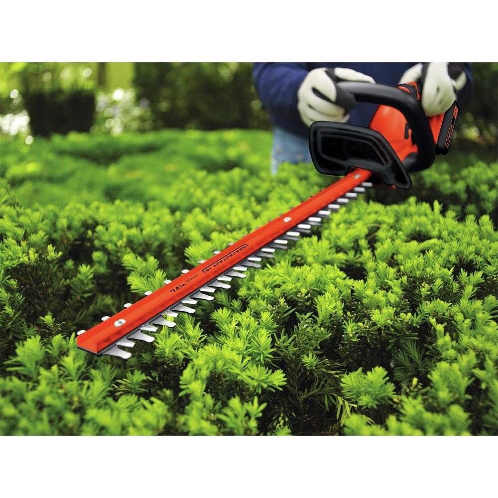 BLACK+DECKER 40V MAX* 24 in. cordless hedge trimmer with POWERDRIVE, Tool Only (LHT2436B)