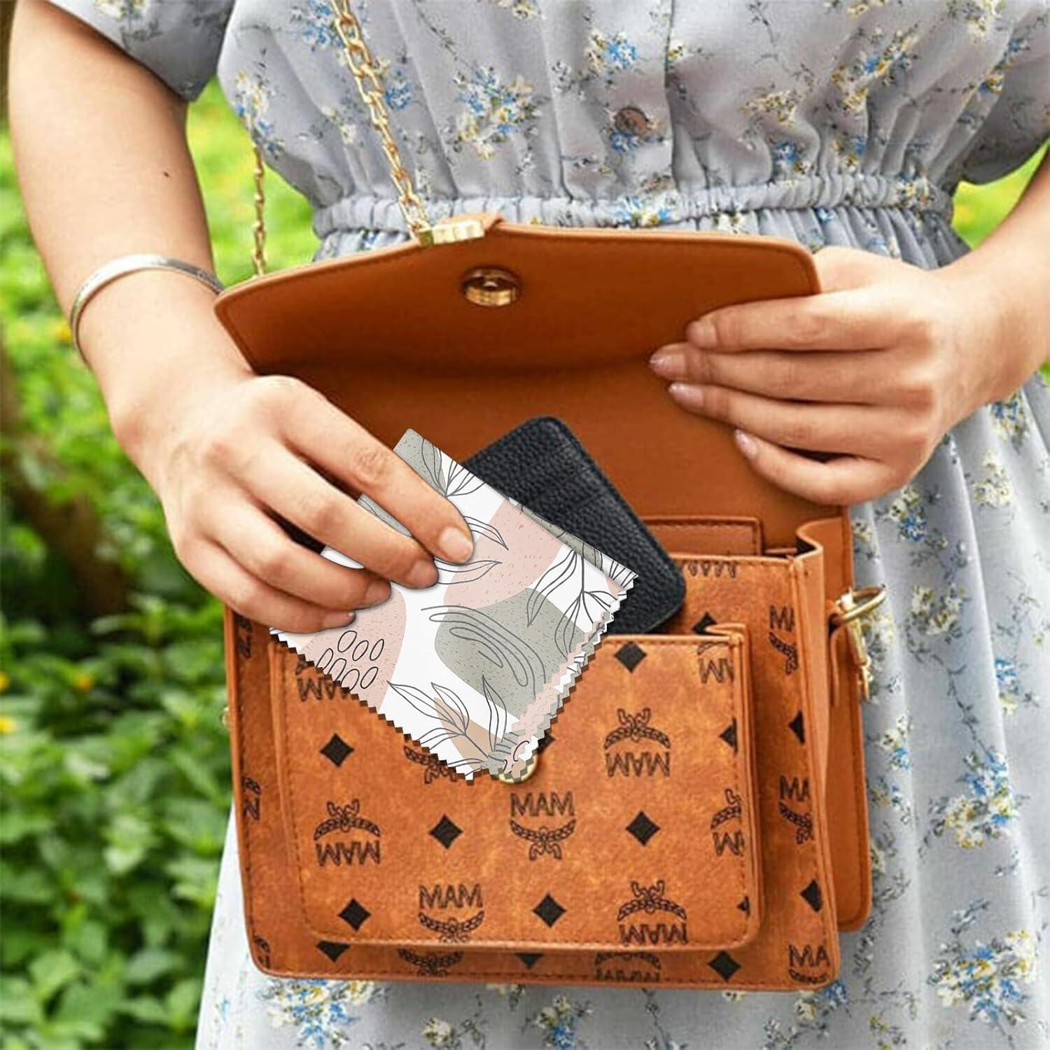 Paño de limpieza de gafas BHAHB 6 PCS microfibra 16x16 cm