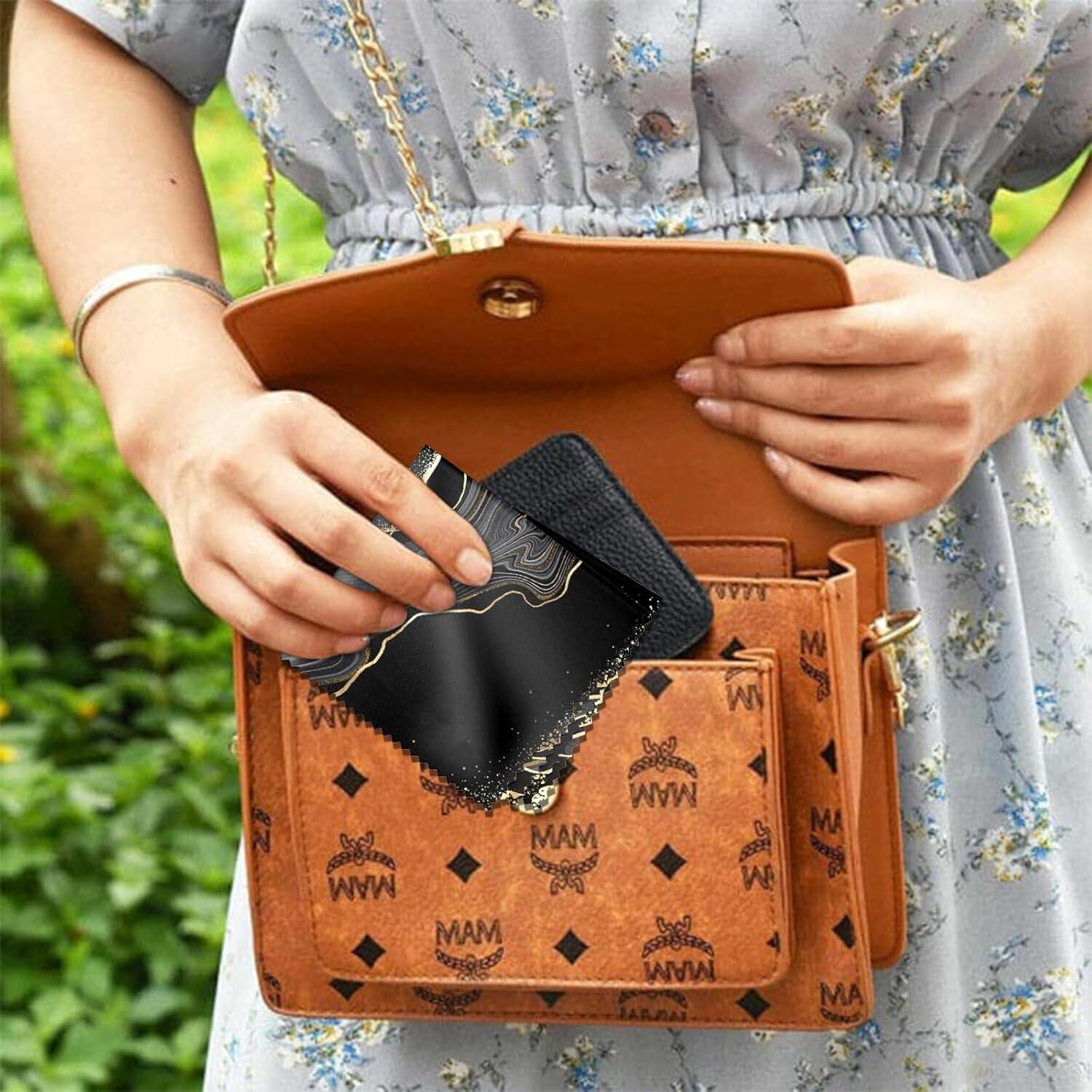 Paño de limpieza de gafas BHAHB 6 PCS microfibra mármol