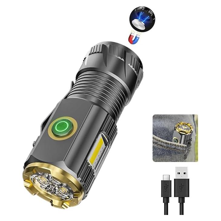 Linterna LED AIERSEN X26 Compacta IPX6 6 Modos Carga USB-C