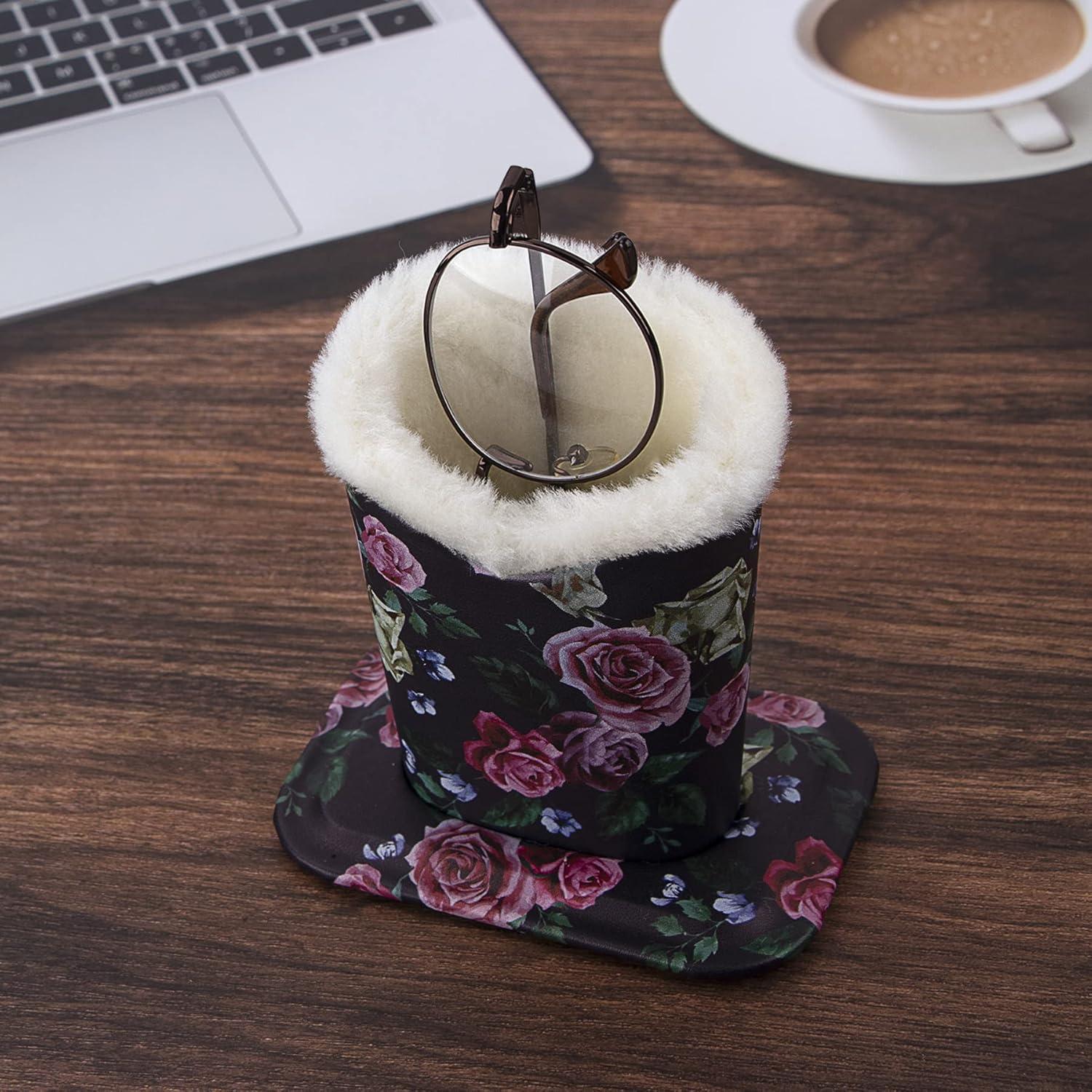 Soporte para Gafas PG6 Rosa con Forro Suave y Multiusos