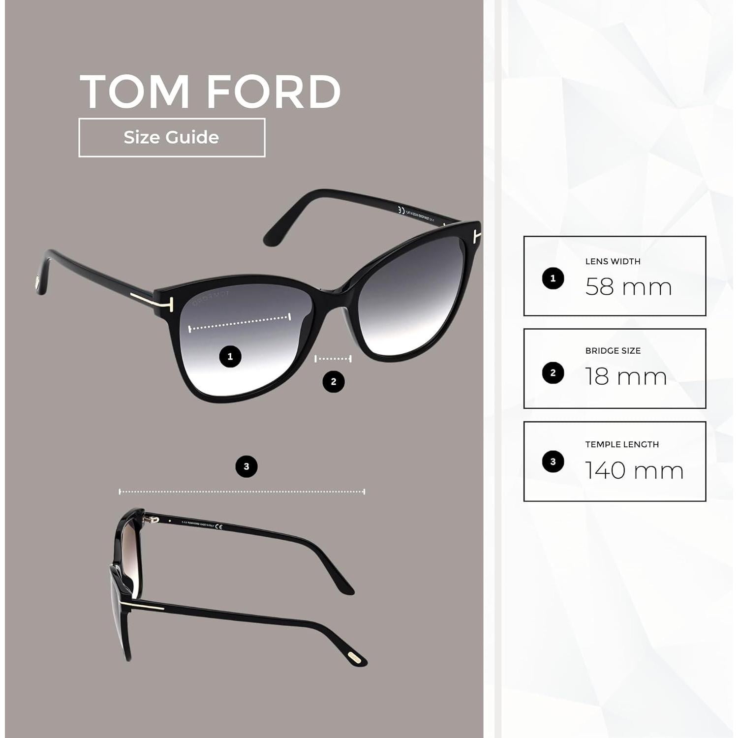 Gafas de sol Tom Ford Gia FT0844 Ojo de Gato + Kit iWear