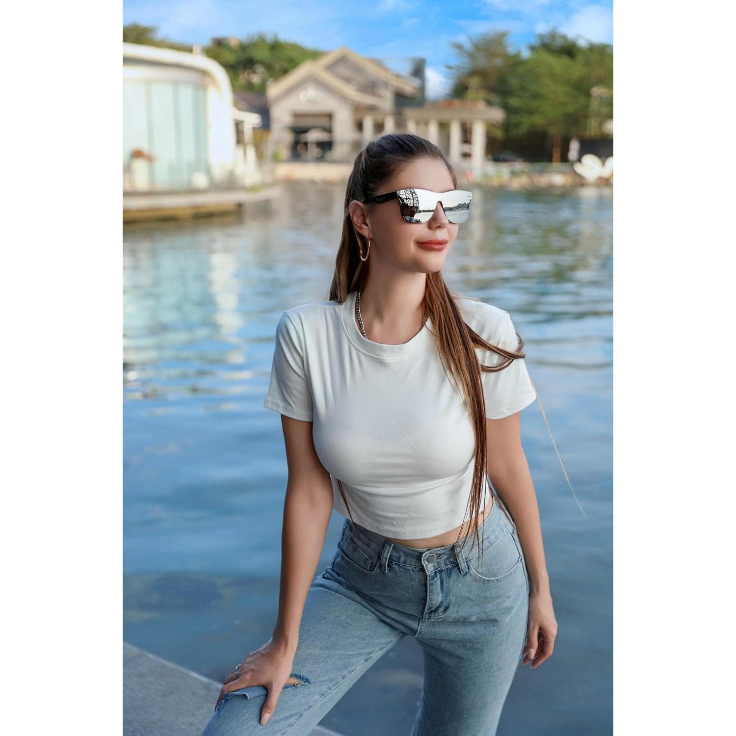 Gafas de Sol Espejadas FEISEDY B4114 UV400 Unisex