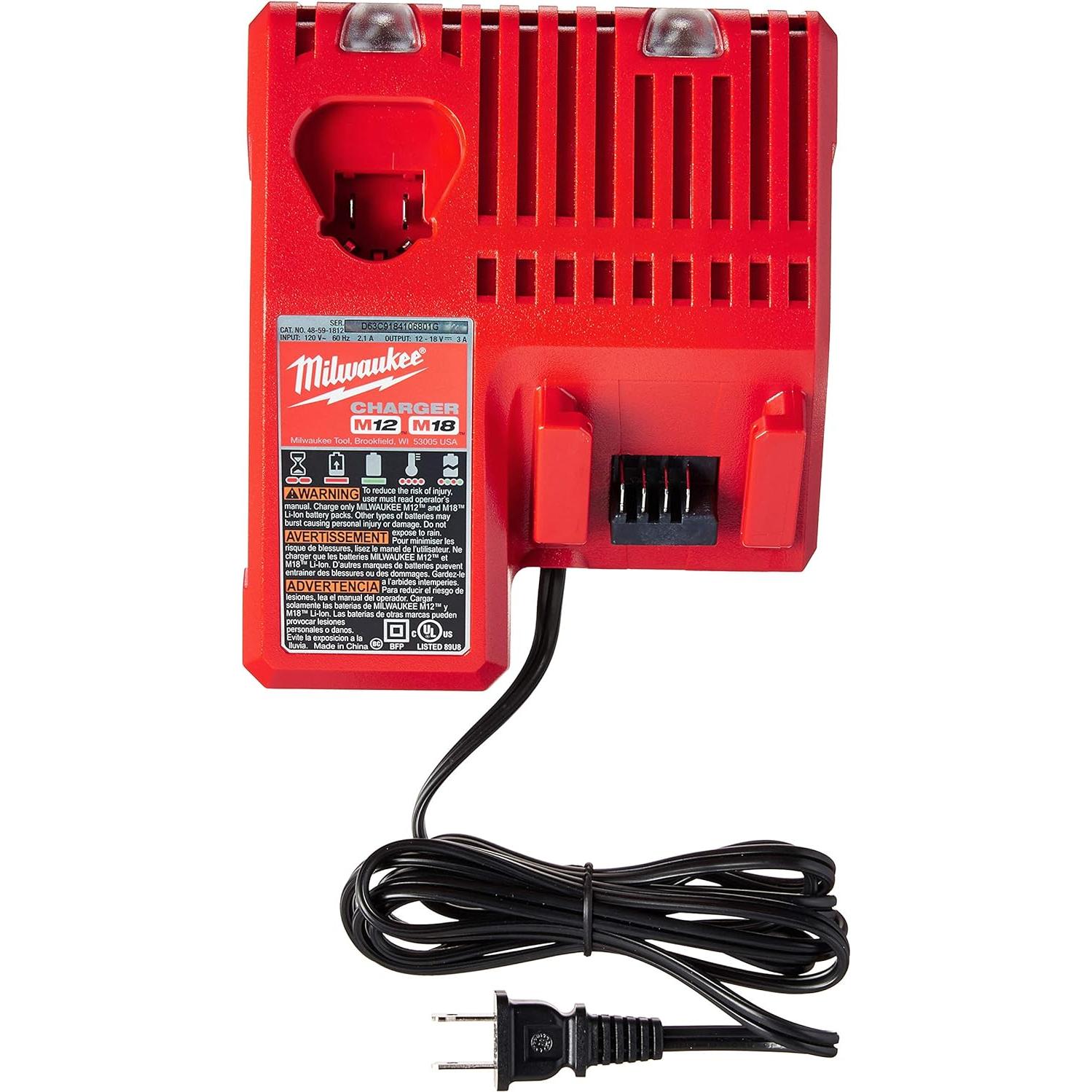Kit Baterías Milwaukee M18 REDLITHIUM XC 5.0 Ah + Cargador