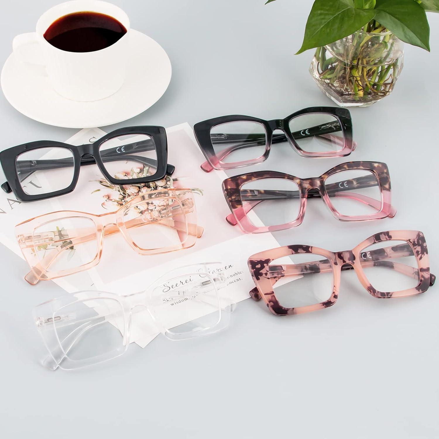 Gafas de Lectura REAVEE 6 Piezas Anti Luz Azul 3.5x