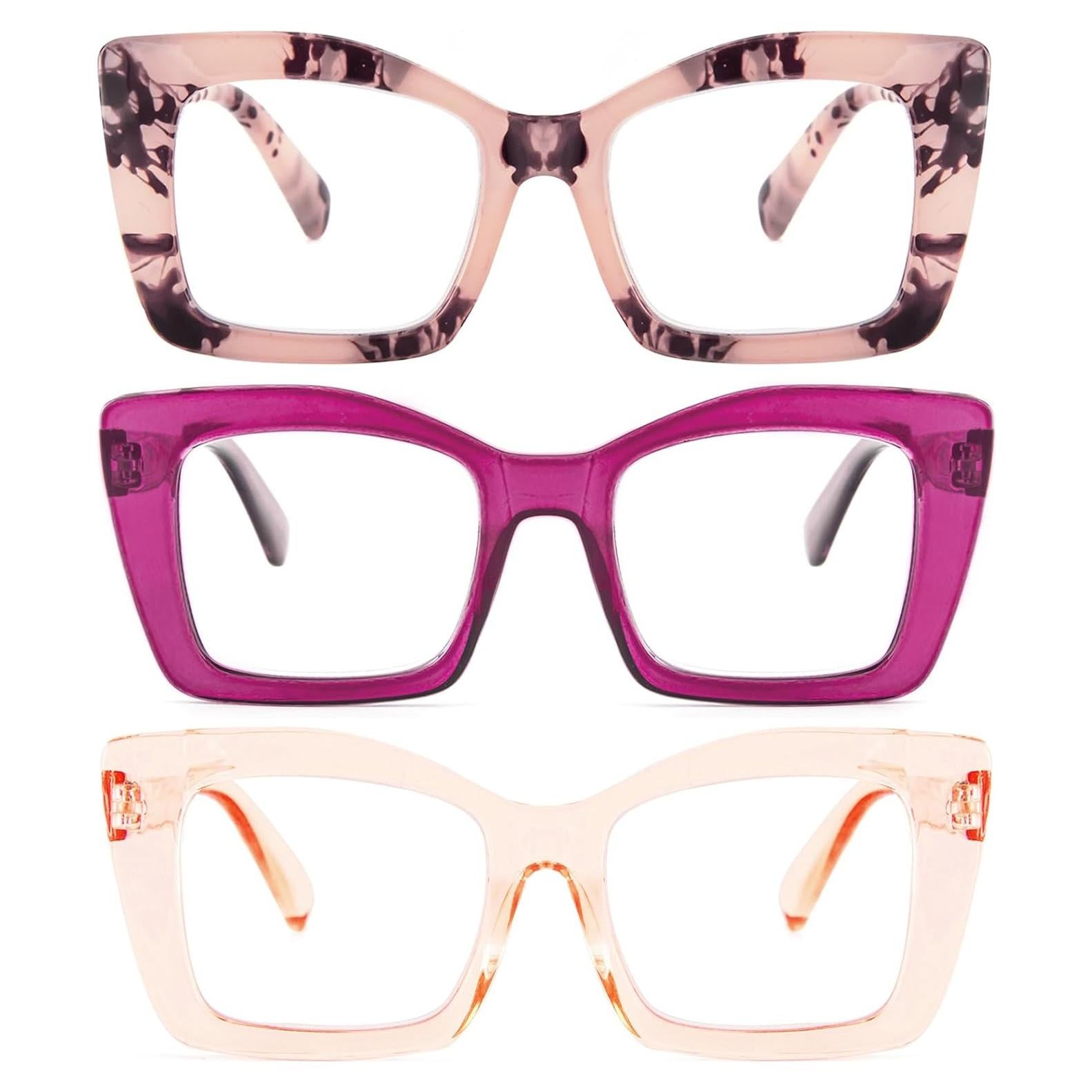 Gafas de Lectura REAVEE Estilo Oprah Anti Luz Azul 2.75x