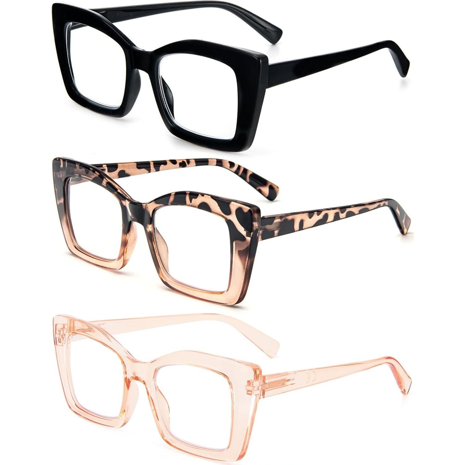 Gafas de lectura REAVEE grandes anti luz azul 2.75x