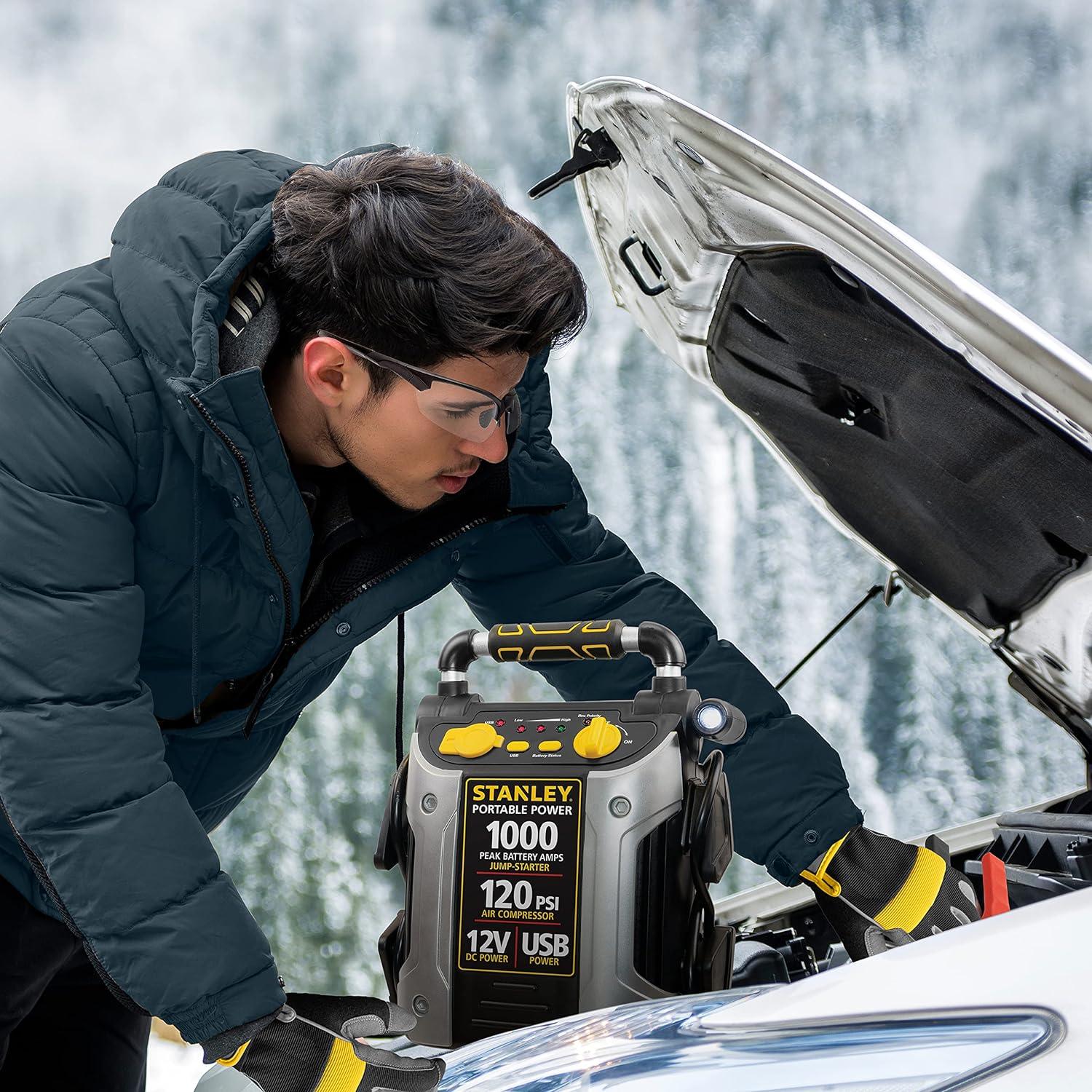 Arrancador de Batería STANLEY J5C09 1000A Compresor USB
