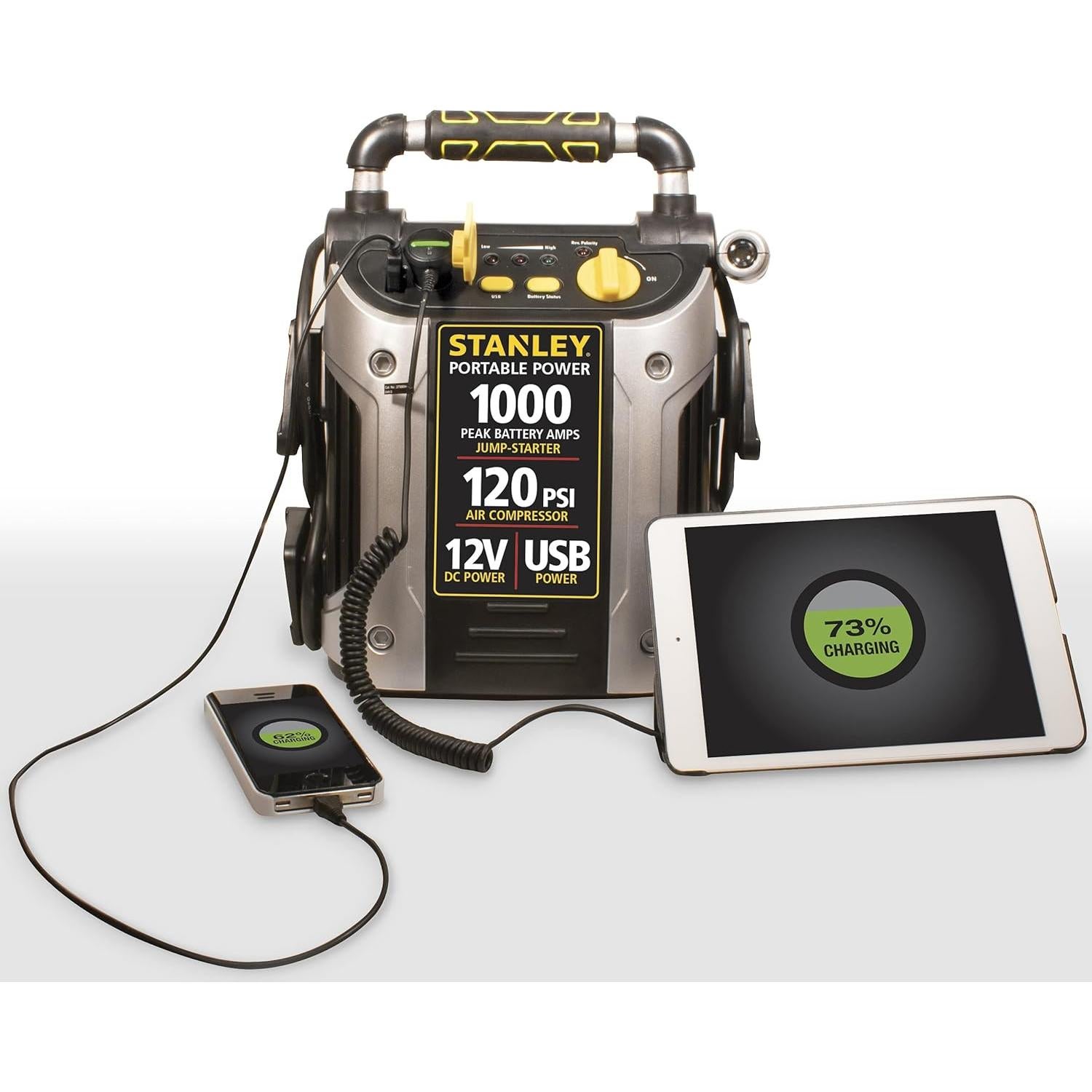 Arrancador de Batería STANLEY J5C09 1000A Compresor USB