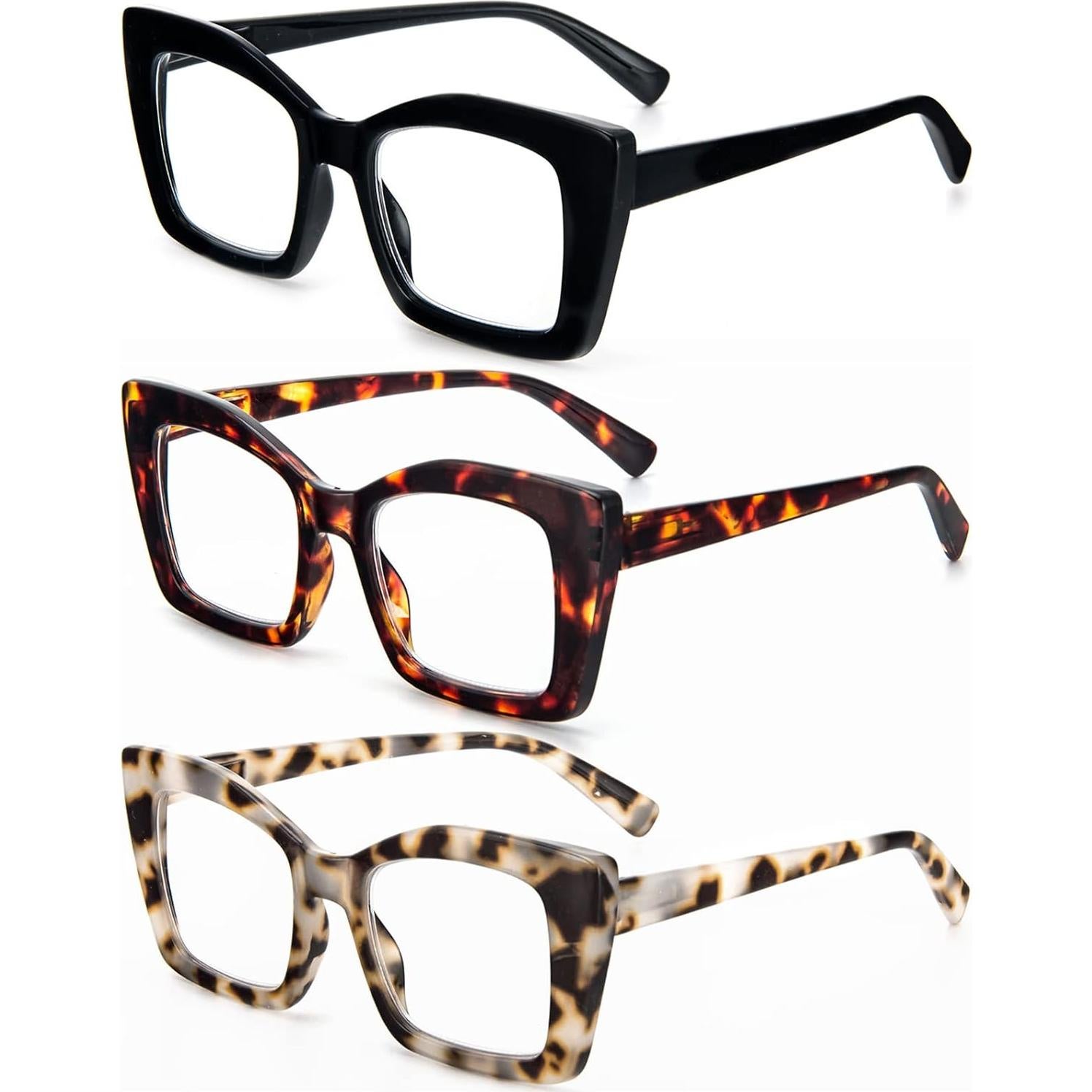 Gafas de Lectura REAVEE Oversized Anti Luz Azul 3.5x