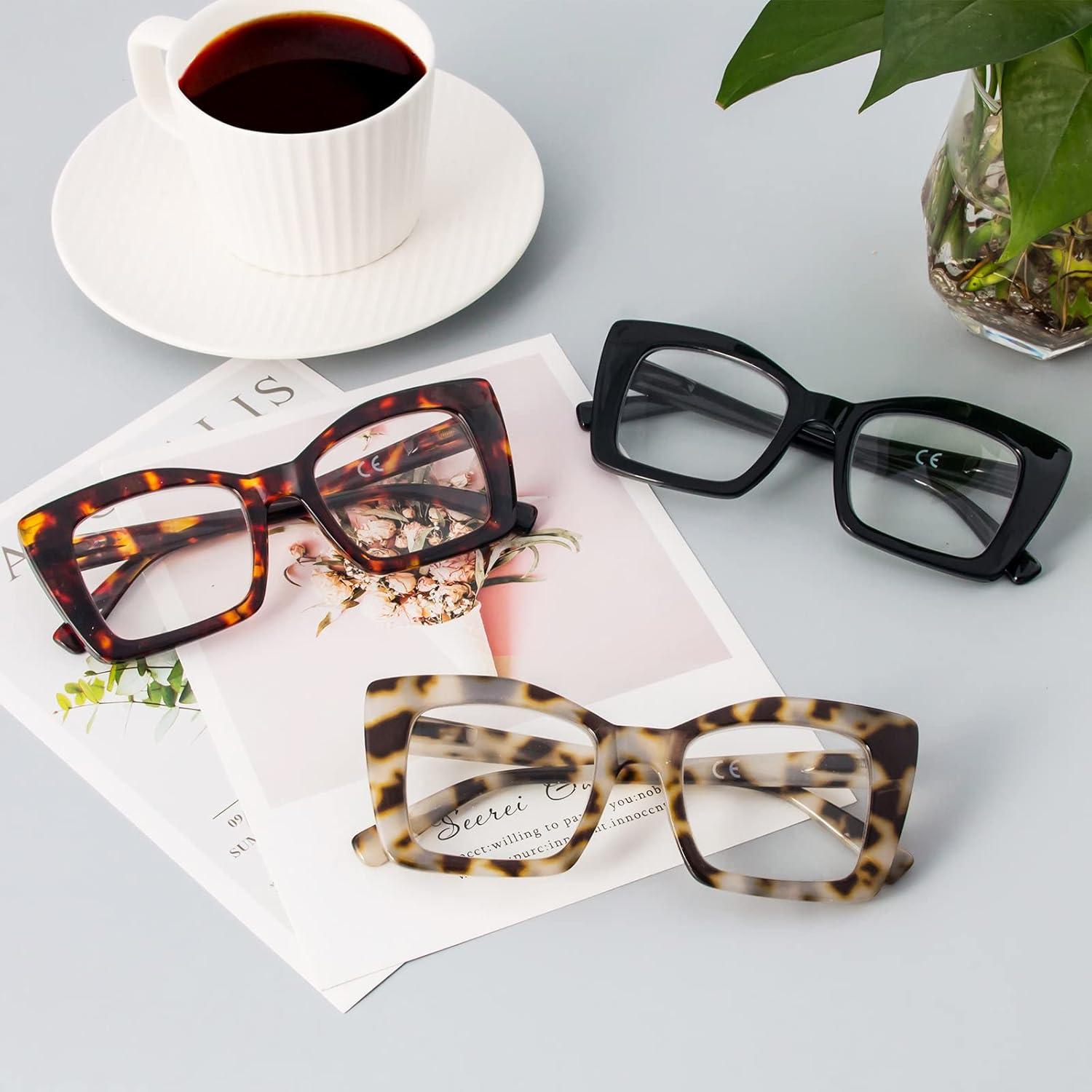 Gafas de Lectura REAVEE Oversized Anti Luz Azul 3.5x