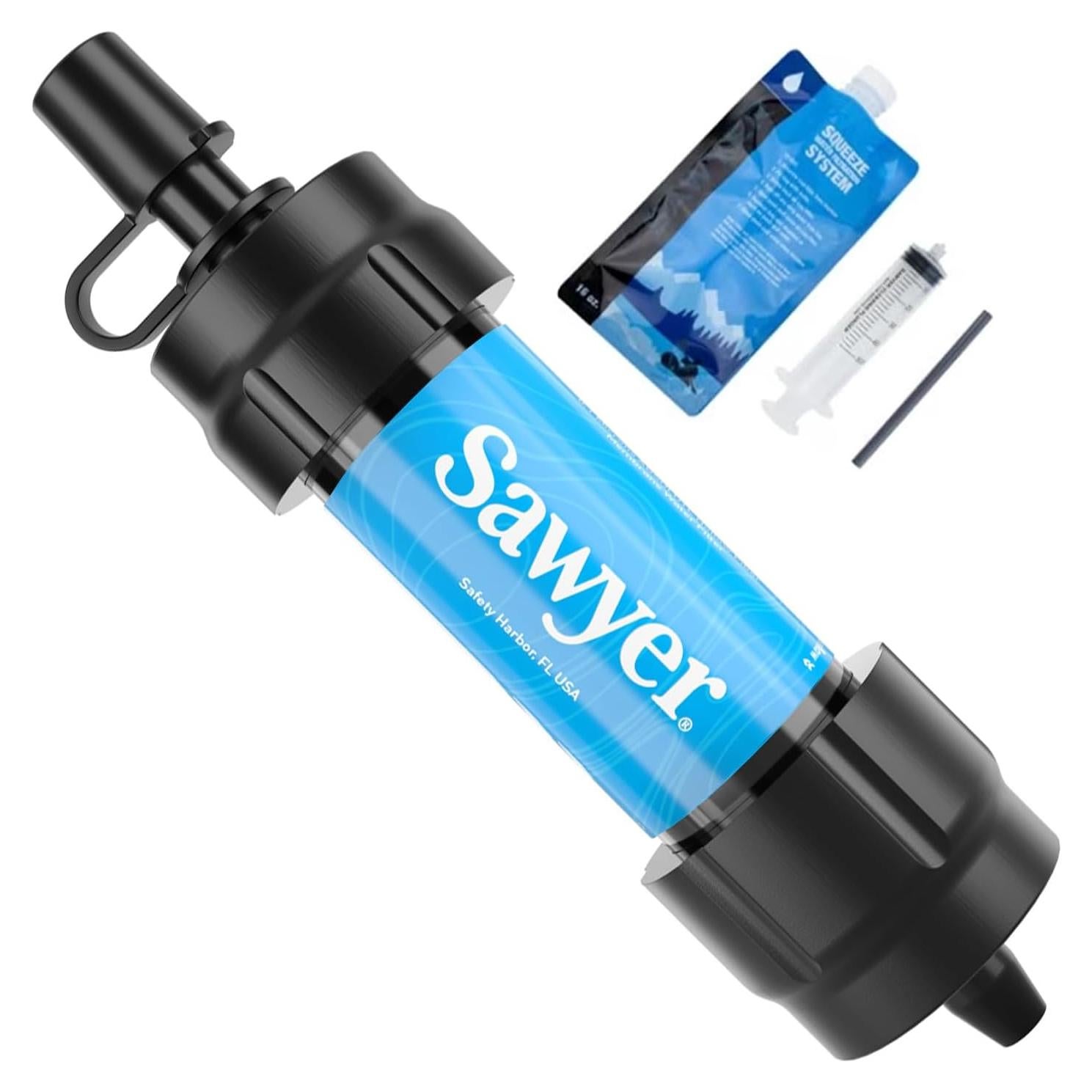 Filtro de Agua Mini Sawyer + Repelente Picaridin 20%
