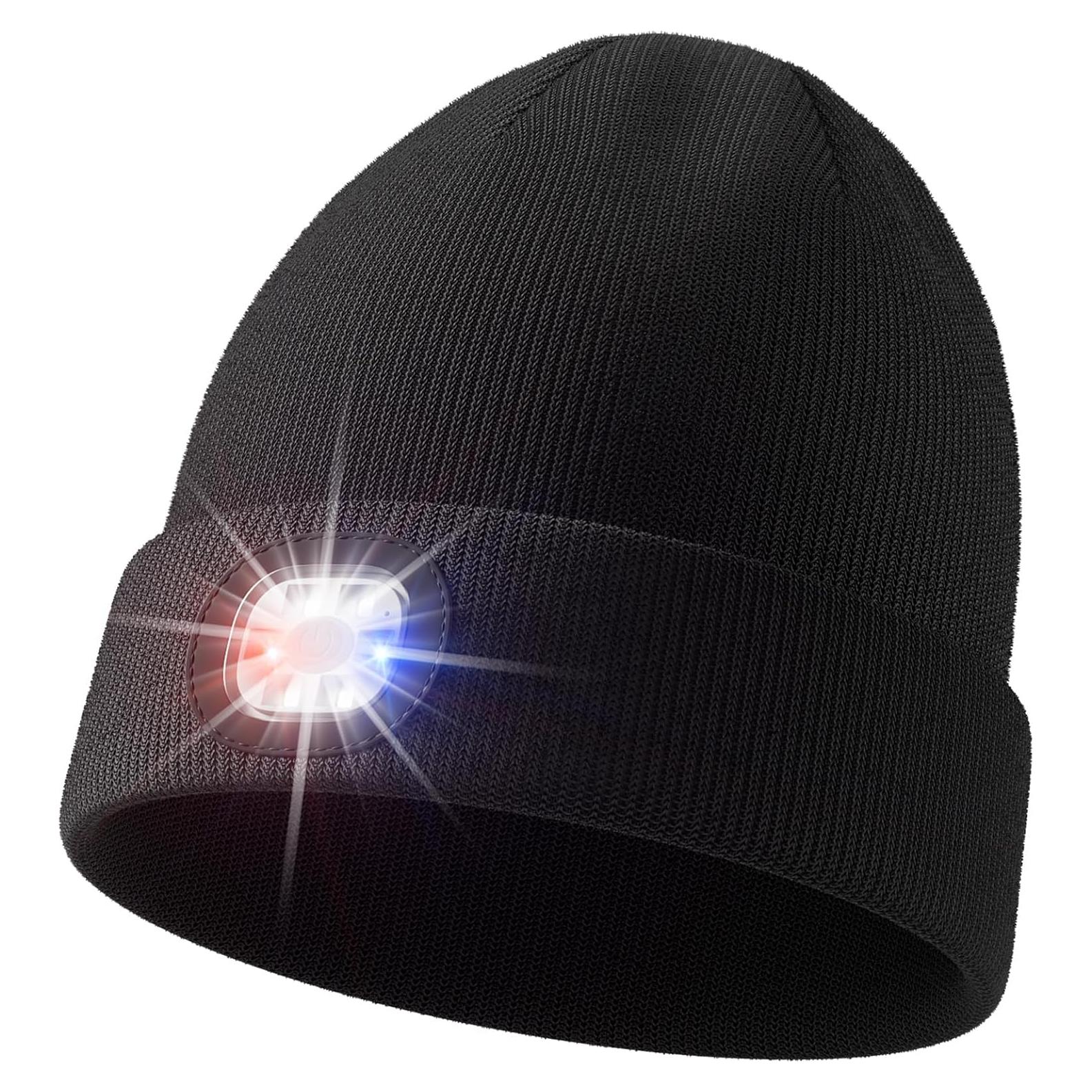 Gorro Unisex con Luz LED Olulse Negro para Invierno