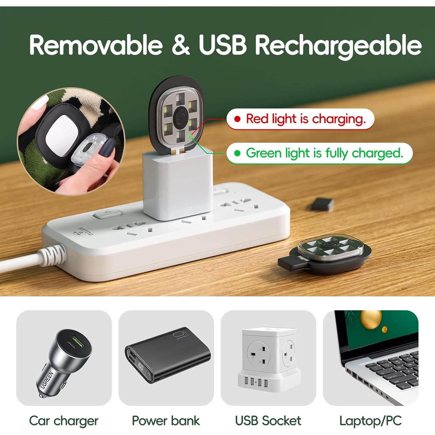 Gorro Unisex con Luz LED Olulse Negro para Invierno