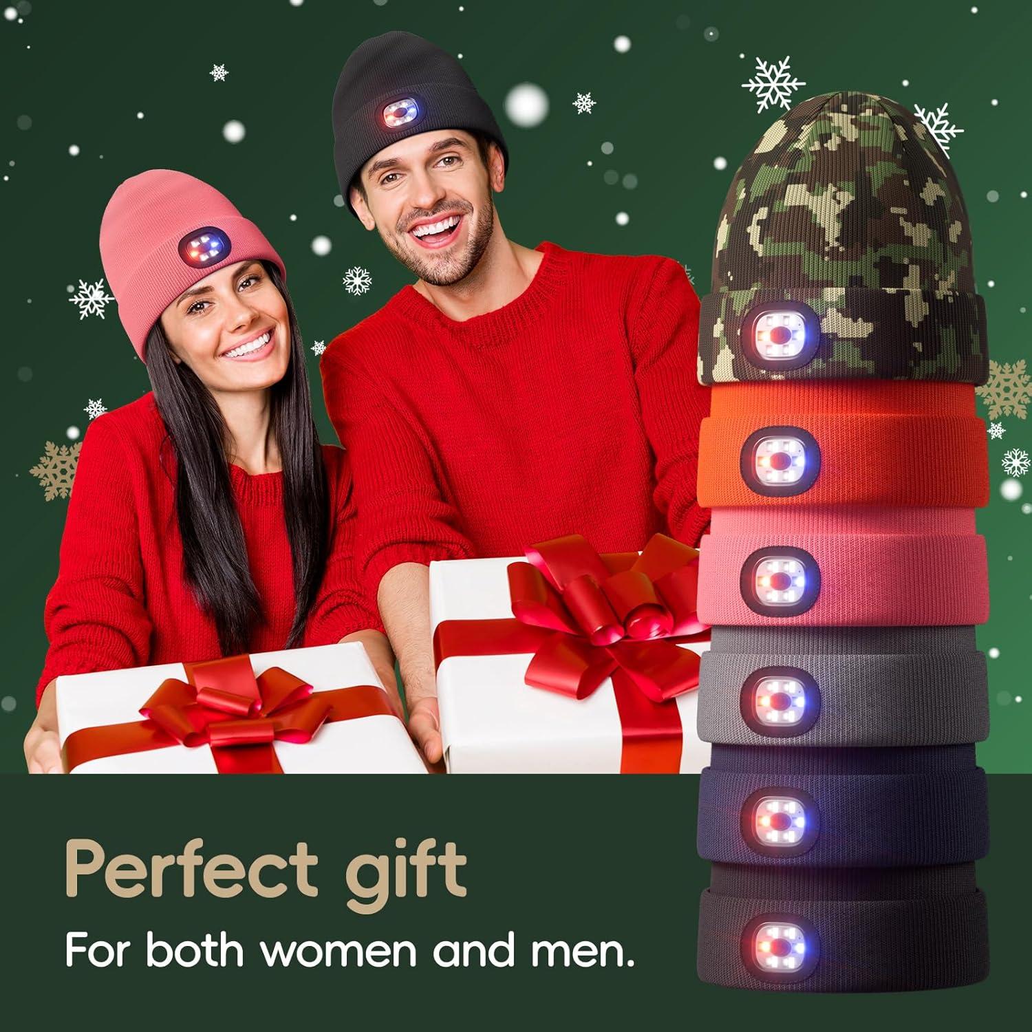 Gorro Unisex con Luz LED Olulse Negro para Invierno