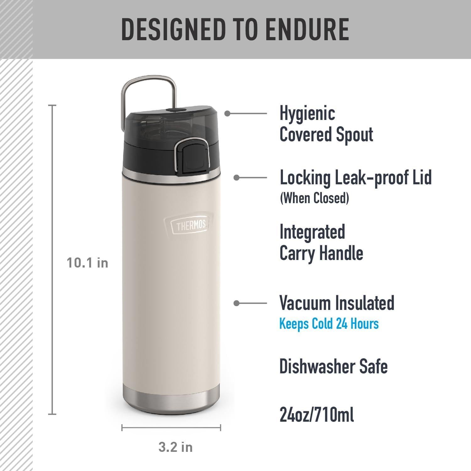 Botella de Agua THERMOS Icon 0.71 L con Boquilla Higiénica