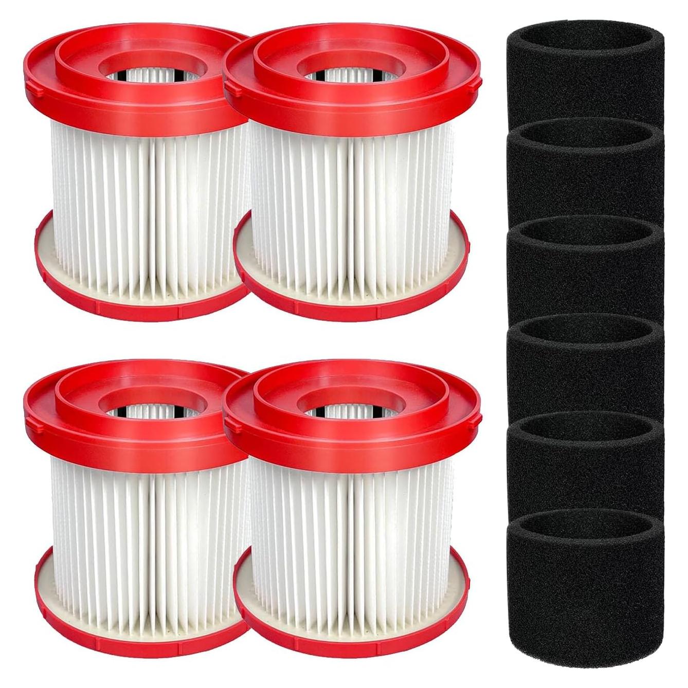 Filtros de Aspiradora ANBOO Paquete de 4 y 6 Esponjas