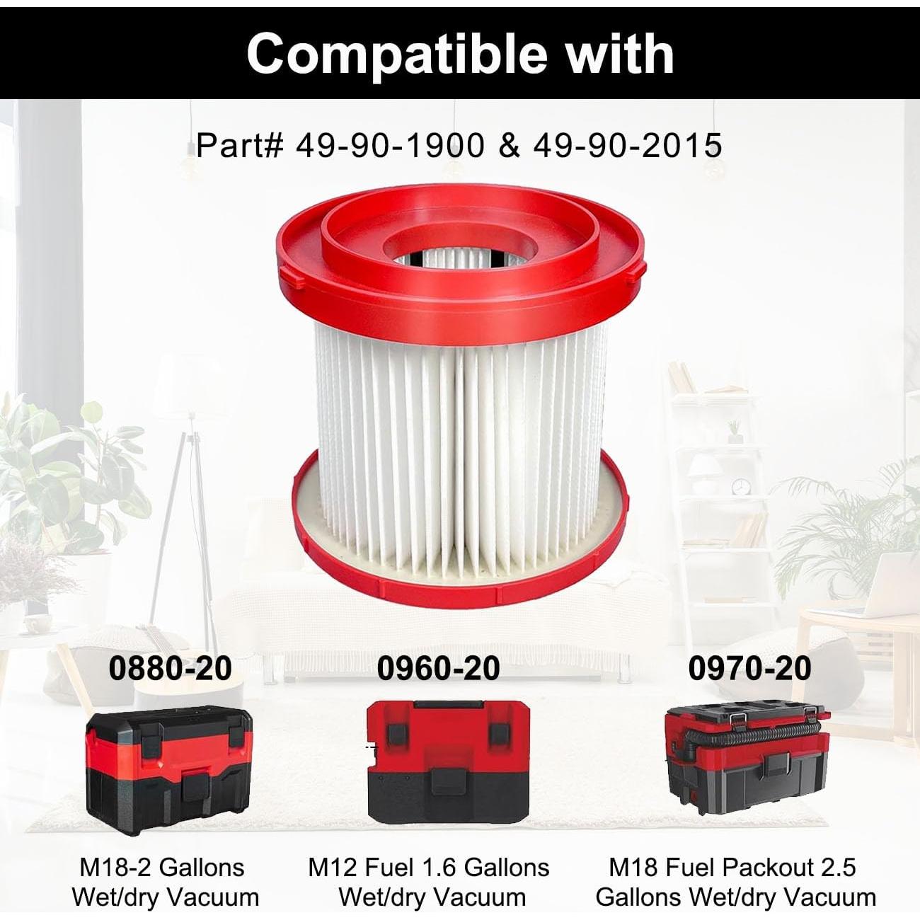 Filtros de Aspiradora ANBOO Paquete de 4 y 6 Esponjas