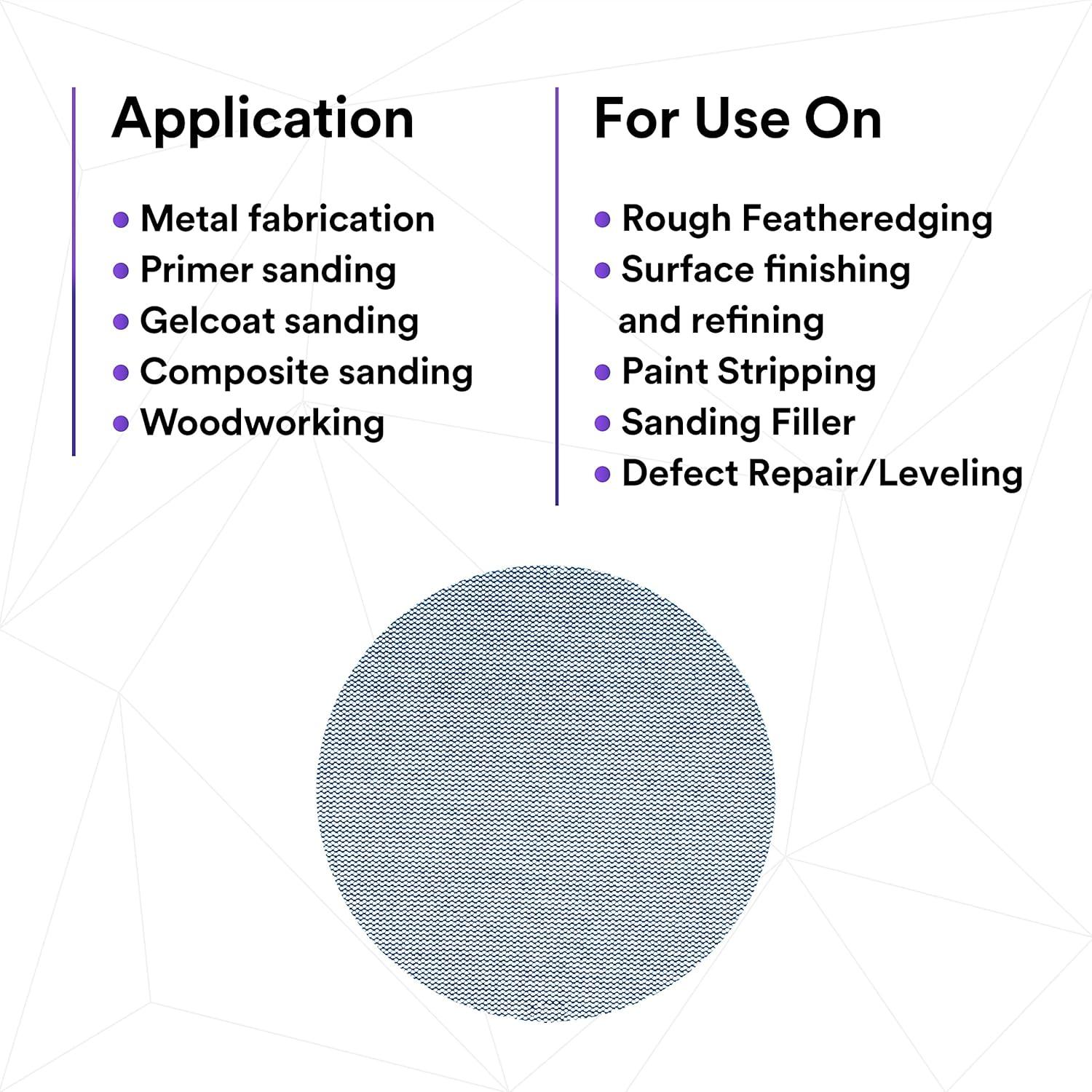 Disco de Lijado 3M Xtract Net 310W 180+ 12,7 cm Paquete 50