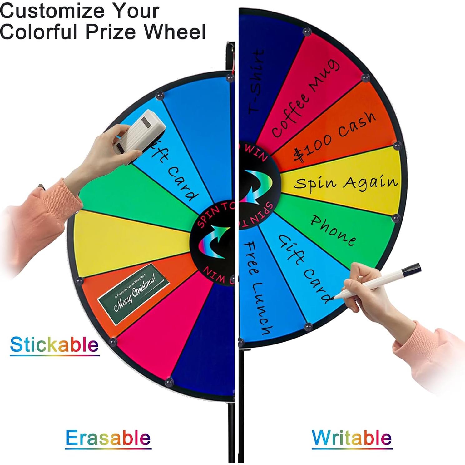 Rueda de Premios 24" HC Display con Soporte Ajustable