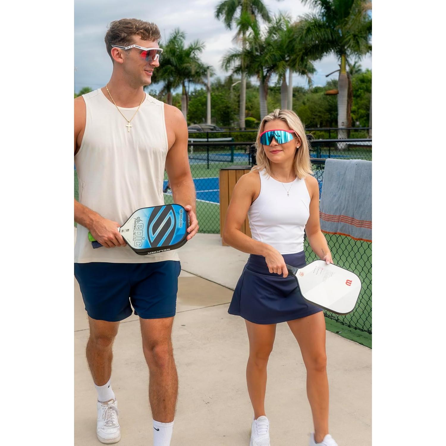 Gafas de Pickleball - Protección UV Irrompibles Ajustables