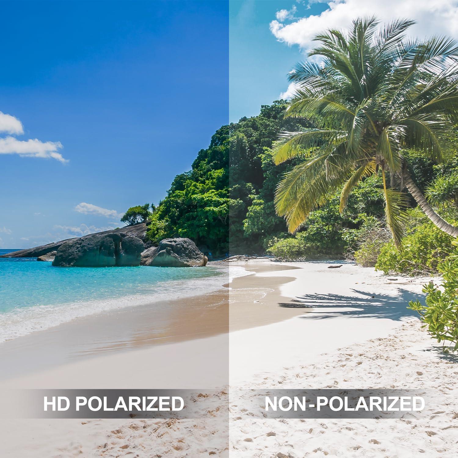 Polarized Sports Sunglasses for Men Women Driving Fishing Cycling Running UV Protection