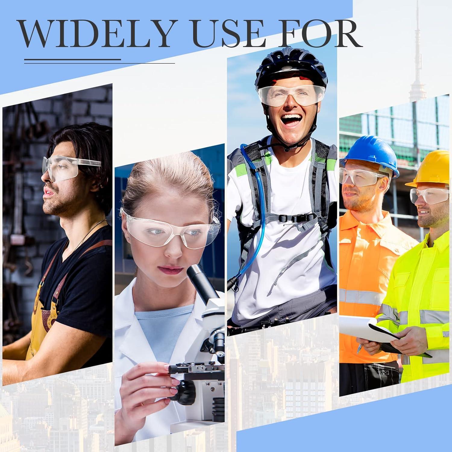 Queekay 30 Pares de Gafas de Seguridad Unisex Policarbonato