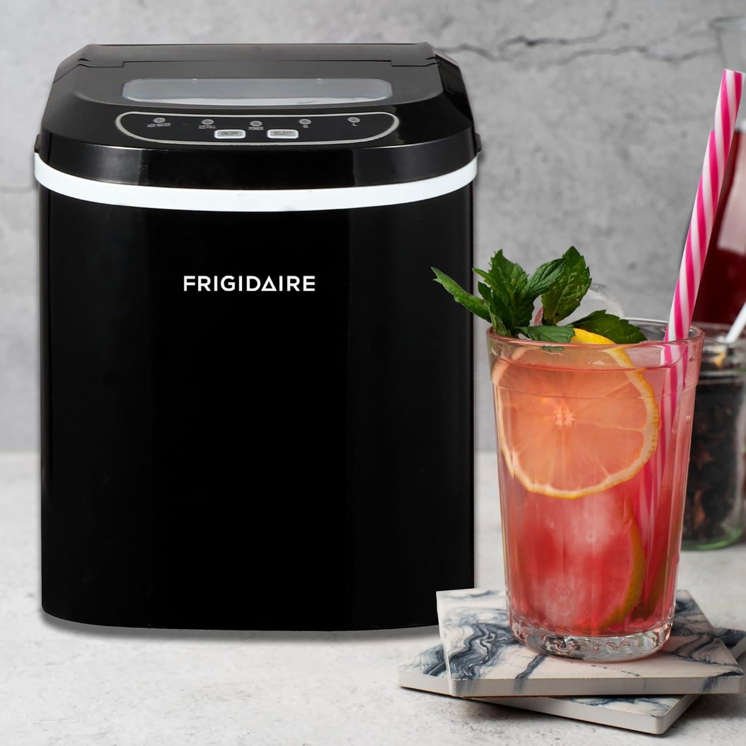 Máquina de Hielo Frigidaire EFIC101 Negra 11.79 kg Portátil