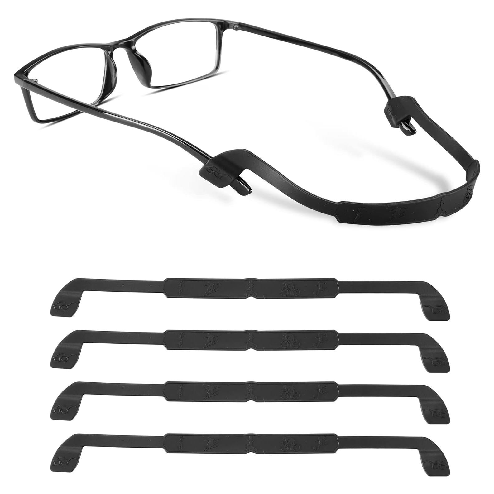 Correa para Gafas lvvfit Silicona Antideslizante 4pcs Negro