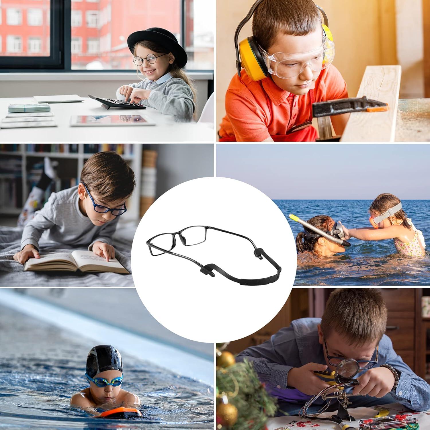 Correa para Gafas lvvfit Silicona Antideslizante 4pcs Negro