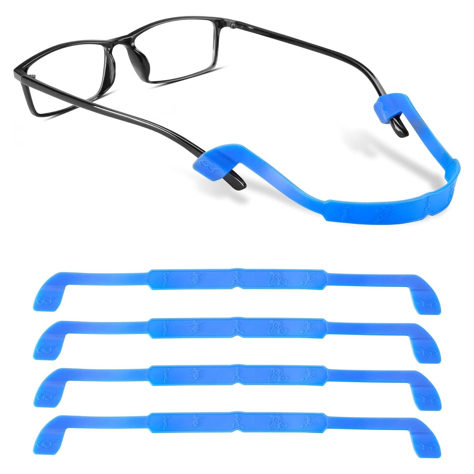 Correa para Gafas lvvfit Silicona Antideslizante 21cm 4pcs Azul
